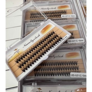 DIY Lash Extension Kit: Handmade 0.10 CC Fan Cluster Eyelashes 0.07C