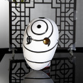 Máscara de cosplay Obito Rinnegan branco