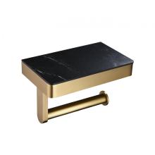 Stainless Steel Golden Holder With Slab Stone