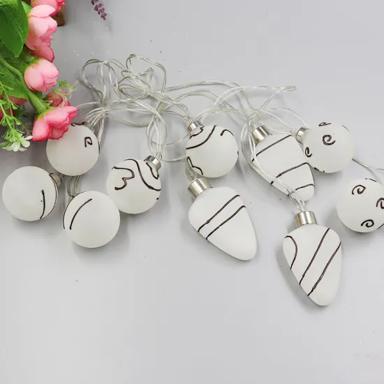 new fashion customize glass warm interior eid wall decoration battery string light for bedroom