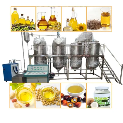 High-Quality Edible Beef Tallow Refined Machine and Crude Tallow Oil Deodorizing Winterizing Sunflower Oil Equipment