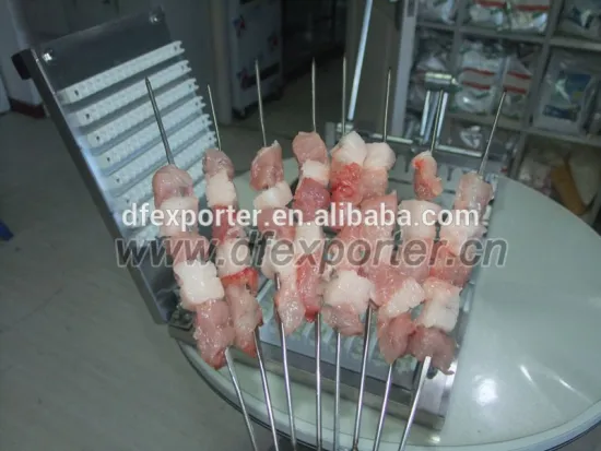 2015 new manual meat skewer machine