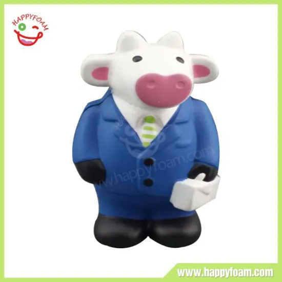Promotional Cow PU Animal Shaped Stress Ball