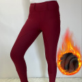 Hot Sale Warm Winter Burgundy Riding Pants