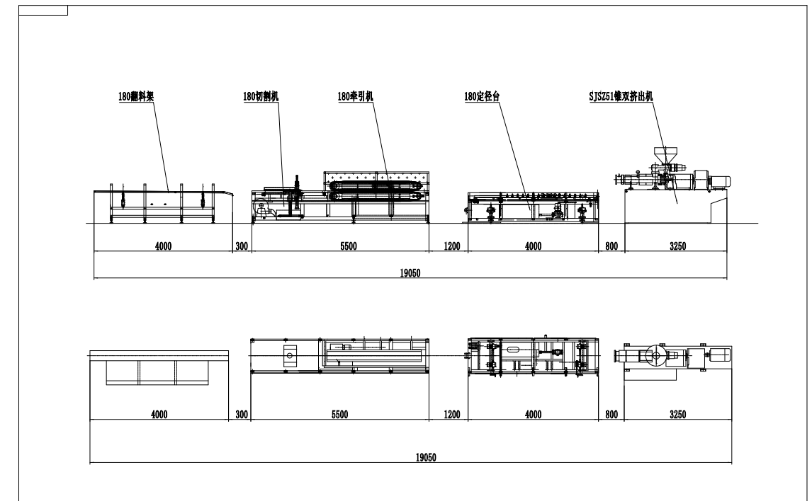 PVC Window Profiles Extrusion Line