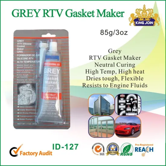 Silver Gasket Silicone Sealant / Glue For Oxygen Sensor Vehicles