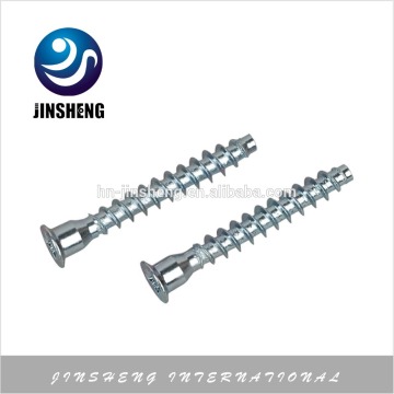 Zinc plated Euro screw 6.3x50 hex drive