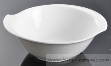 Grabia pełna designu zwykła biała ceramiczna porcelanowa kolacja deser sałatkowa miski z zupą z kubkiem na kubek na hurtową restaurację hotelową hotelową restaurację