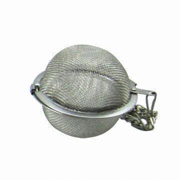 Silicone and Stainless Steel Tea Ball with mesh, FDA and LFGB standards