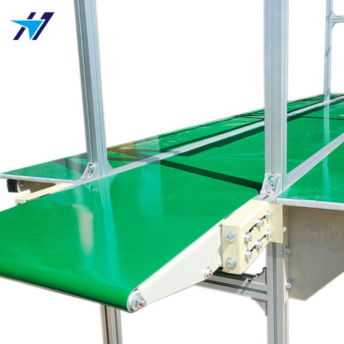 Double strip table belt line