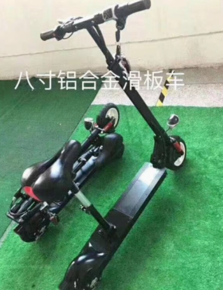 An electric scooter with explosion-proof tires