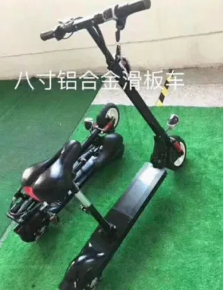 An electric scooter with explosion-proof tires