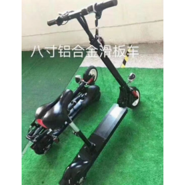 An electric scooter with explosion-proof tires