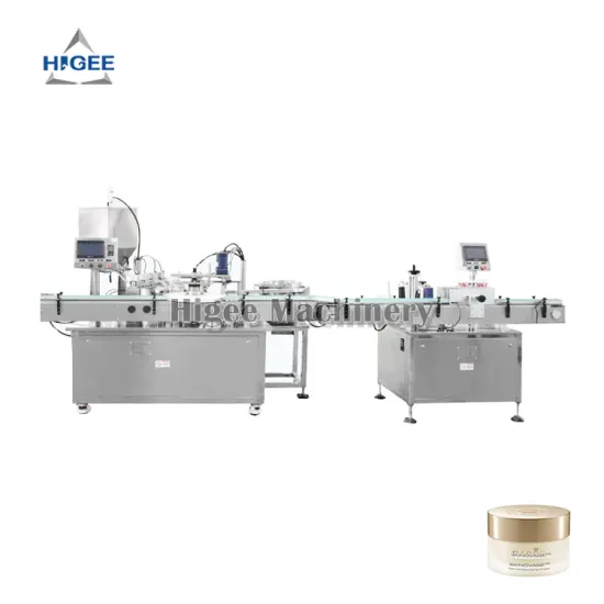 Automatic Cosmetic Cream Filling, Capping, and Labeling Machine