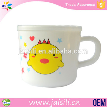 Funny Carton Plastic Baby Drinking Cup With Handle
