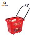 Supermarket Store Large Capacity 4wheels Plastic Basket