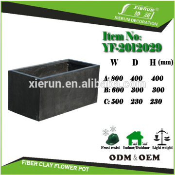 Huge rectangular pots for flowers