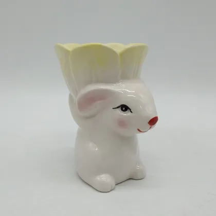 Sitting Bunny Ceramic Egg Cup