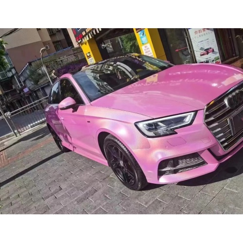 Pink PET holographic laser automobile vinyl