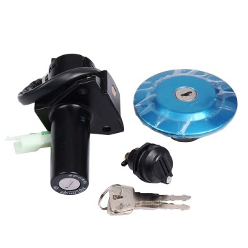 Yamaha YBR125 Ignition Switch, Fuel Cap, Seat Lock Keys (2002-2013)