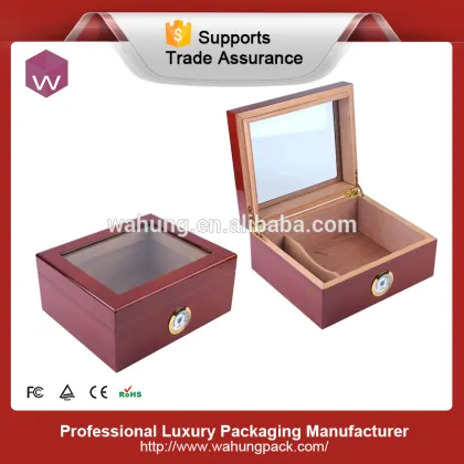 Luxury custom wooden cigar humidor assortment box for cigars