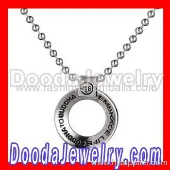 Sterling Silver Buddha To Buddha Embrace Life Pendant Necklace 