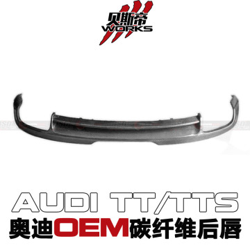 2009-2012 Difusor trasero de fibra de carbono estilo OE para Audi TT