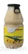 Banana Flavored Lactobacillus Yogurt Milk Drink in 220g Glass Bottle