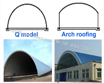 K Arch Span Self Supported Metal Roofing Machine