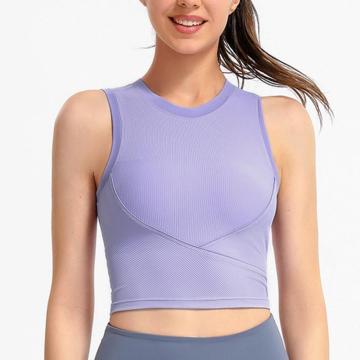 New women ribbed Workout Crop Tops