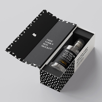 Custom Size Recyclable Luxury Paper Cardboard Champagne Bottle Box