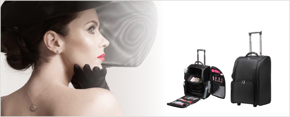 Nylon Beauty Trolley Bag