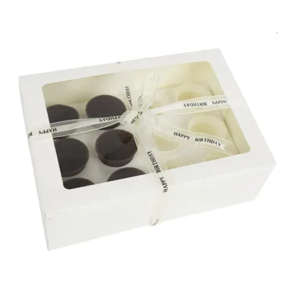 2022 A1 6/12 Cheap Bento Paper Cake Cupcake Box with Window