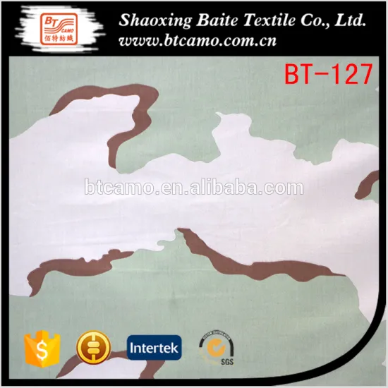 Outdoor training Nylon cotton printing camouflage fabric for army uniforms BT-127