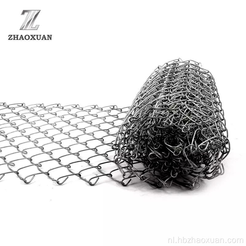 Kettingschakel hek voor courtyard stenen grijs