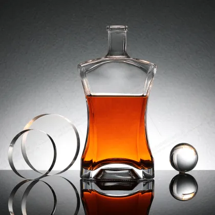 Premium glass brandy bottle wholesale customize