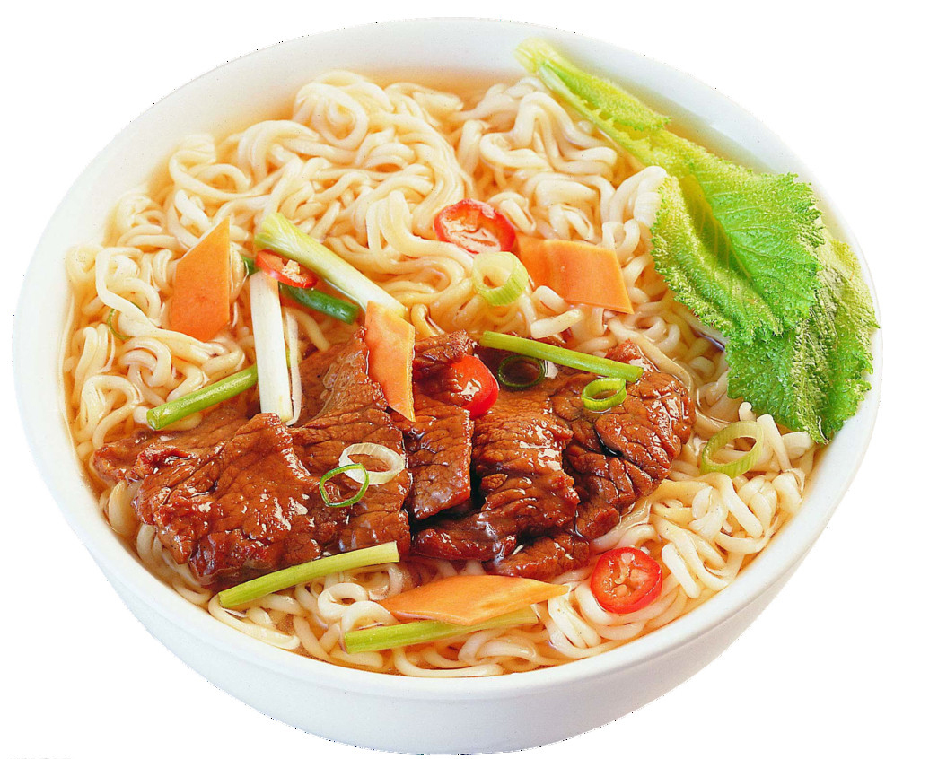 Noodles istantanei con vari sapori