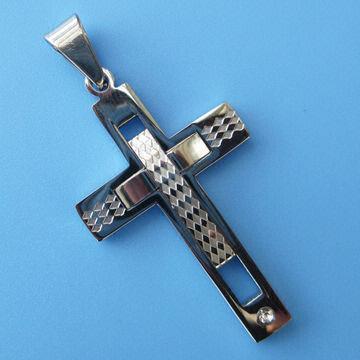 Steel Cross Pendant Stock, PayPal Accepted