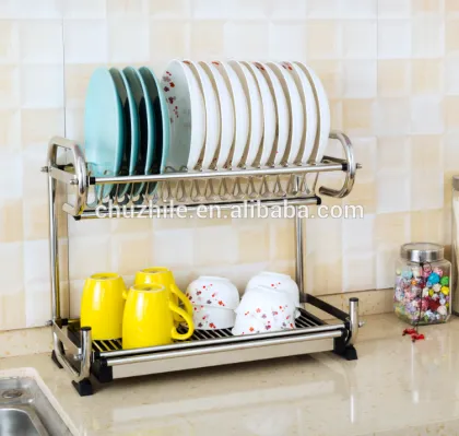 China Fashionable Stainless Steel Kitchen Dish Rack, China Best Kitchen Dish Rack, Kitchen Cabinet Factory Price Dish Rack