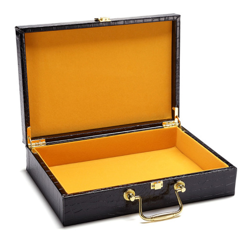 Leather Wooden Cardboard Boxes Custom Suitcase Gift Box