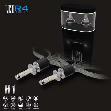 R4 Led headlight with high lumen 4800LM,H1 single row led car headlight,high power led headlight