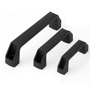 Nylon Black Modern Square Cabinet Handle for Kitchen and Drawers - 100pcs