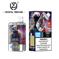 UZY CRYSTAL TWIN 50000 Puff Rasa Ganda 2in1 40ML E-Liquid Vape Sekali Pakai