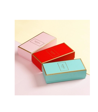 Luxury Hot Gold Stämpling Folie Papper Smycken Box