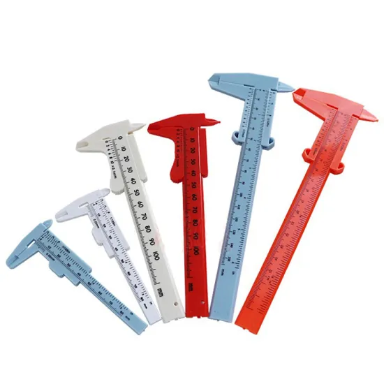 High Precision Mini Plastic Vernier Calipers: 80/100/120/150mm, Metric and Imperial Measurements