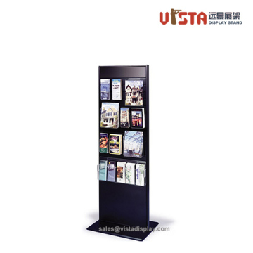 Double Sided Brochure Metal Display Stand