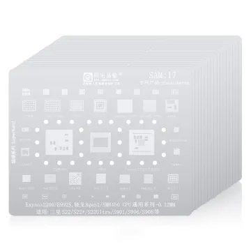 Amaoe Steel Planting Tin Mesh CPU Repair BGA Reballing Stencil for Samsung Series S6/S7/S8/S9/S10/S20/S21/S22/Note/A9/C9/A5" 

Given the need to create a concise title, we can simplify it to:

"BGA Reballing Stencil for Samsung Series S6-S22/Note/A9/C9/A5