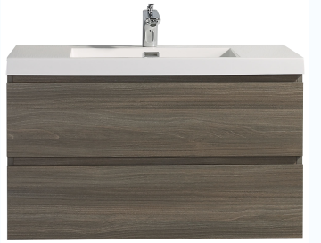 Waterproof MDF Bathroom Cabinet Vanities with Basin