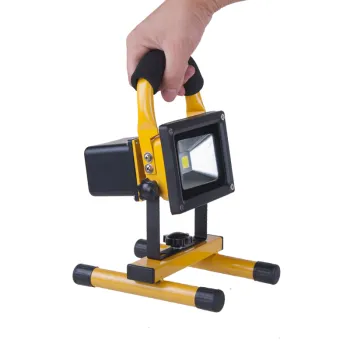 High Brightness Rechargeable LED Emergency Light with Tripod Stand - IP65 Portable LED Light 10W to 200W