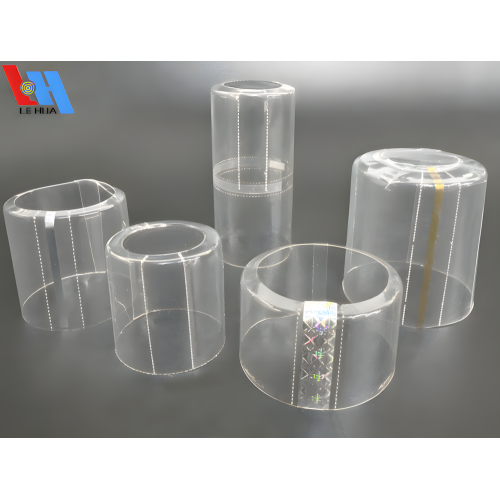 Vertical Gold Silver PVC Perforated Shrink Capsules